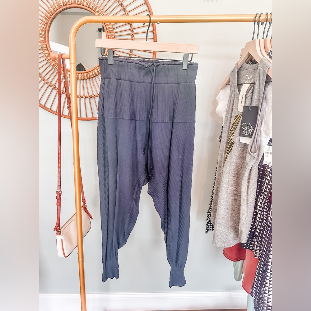 ribbed harem pants